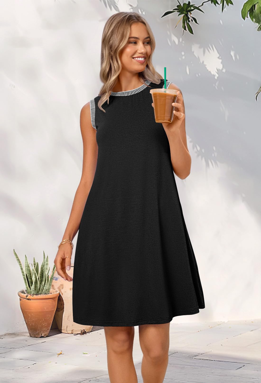 ElanWear Women’s Sleeveless Mini Sundress